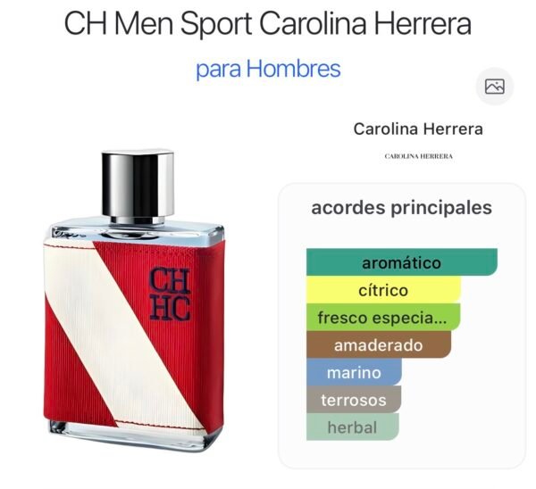 Screenshot Carolina Herrera CH MEN SPORT 1.7 EDT(M)