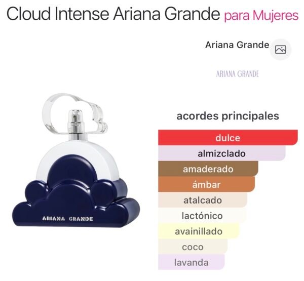 Screenshot Ariana Grande Cloud 2.0 Intense 3.4 EDP(W)