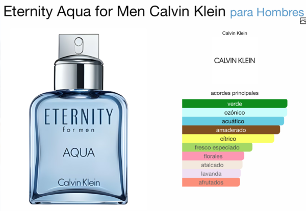Calvin Klein Eternity For Men Aqua 3.3 EDT(M)